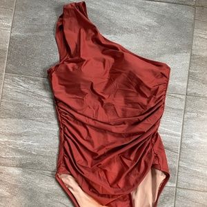 JCREW one shoulder swimsuit